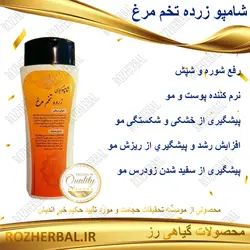 شامپو گیاهی زرده تخم مرغ دکتر خیر اندیش