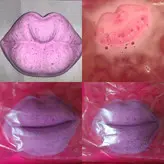 کوکتل پدیکور بمب حمام رفع ترک پا (طرح بوسه وزن هر عدد ۶۰گرم))