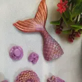 صابون گیلیسیرینه و معطر دم پری دریایی (وزن ۱۰ گرم ارتفاع ۷سانت)