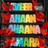 استند اسم حروف انگلیسی صابون معطر و گلیسیرینه (ارتفاع هر حرف 5 سانتی متر است)