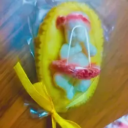 صابون نوزاد دختر خوابیده مناسب هدیه و سیسمونی