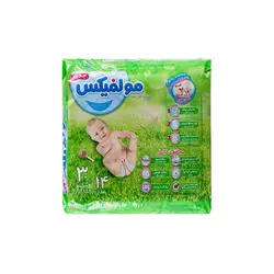 پوشک مولفیکس سایز 3 بسته 14 عددی