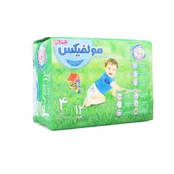 پوشک مولفیکس سایز 4 بسته 12 عددی