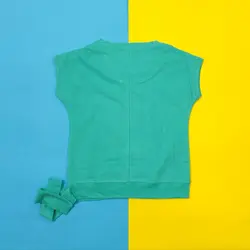 ست تیشرت شلوارک دخترانه پولک دورو طرح تک شاخ مدل 20146