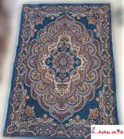 روفرشی یزدی مخمل ابریشم شرکت اقبال رنگ فیروزه ای کد 460