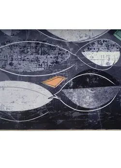 فرش برگ خاکستری کد 101485