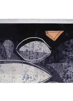 فرش برگ خاکستری کد 101485