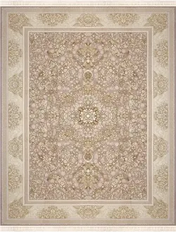 فرش نازنین نقره ای 1200 شانه برجسته