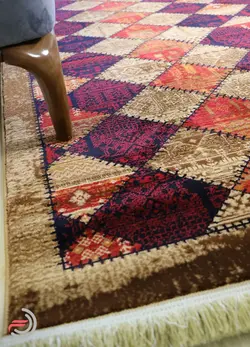 گلیم فرش عشایری کد 8000 بژ