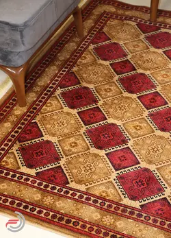 گلیم فرش عشایری کد 8003 بژ