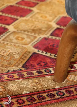 گلیم فرش عشایری کد 8003 بژ