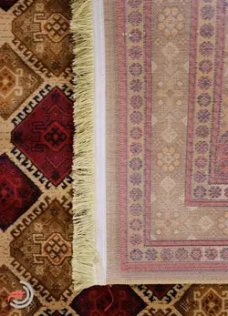 گلیم فرش عشایری کد 8003 بژ