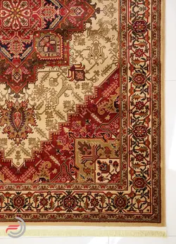 گلیم فرش عشایری کد 8009 بژ