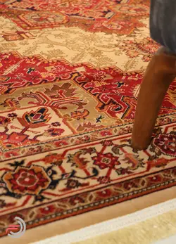 گلیم فرش عشایری کد 8009 بژ