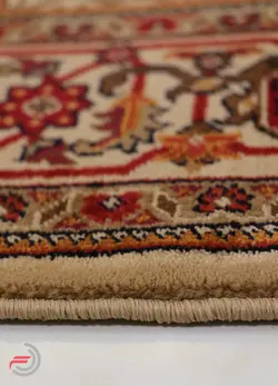 گلیم فرش عشایری کد 8009 بژ