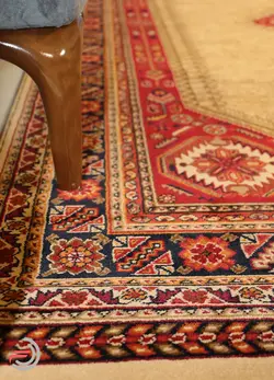 گلیم فرش عشایری کد 8010 بژ