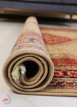 گلیم فرش عشایری کد 8010 بژ