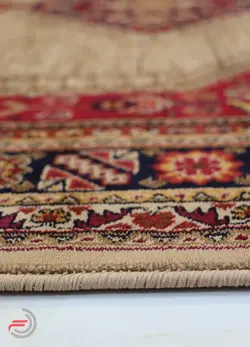 گلیم فرش عشایری کد 8010 بژ
