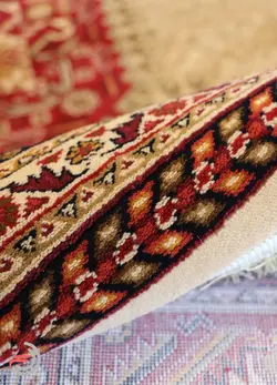 گلیم فرش عشایری کد 8010 بژ