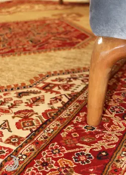 گلیم فرش عشایری کد 8014 بژ