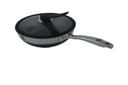 ماهیتابه وک استیل نچسپ(کف لیزری)nomer سایز 26 h2 ضمانت اصالت کالا و ارسال فوری و رایگان /گارانتی 36 ماهه مارکو تجارت