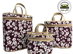 ساک فلاکسی 3 تکه گل زمینه رنگی