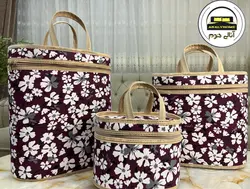 ساک فلاکسی 3 تکه گل زمینه رنگی