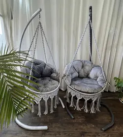 تاب ریلکسی و صندلی تابی مکرومه بافی کد 7