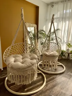 تاب ریلکسی و صندلی تابی مکرومه بافی کد 4