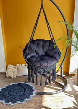 تاب ریلکسی و صندلی تابی مکرومه بافی کد 5