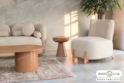 مبل راحتی نرم و جذاب ۸ نفره بلوط کد ۲