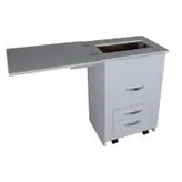 میز چرخ خیاطی مدل آسانسوری MDF-SM22 به همراه صندلی