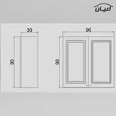 کابینت آشپزخانه اعیان مدل FH C24