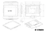 مانیتور صنعتی لمسی 15.6 اینچ خازنی it-touch | itpr1562