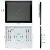 مانیتور صنعتی لمسی 17 اینچ مربع خازنی it-touch | itpr1702