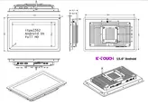 مانیتور صنعتی هوشمند لمسی 15.6 اینچ با برد اندروید | ITPA1562