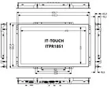 مانیتور صنعتی لمسی 18.5 اینچ مقاومتی itpr1851 | it-touch