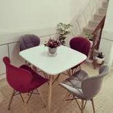 میز و صندلی ناهار خوری زین اسبی پایه ایفلی