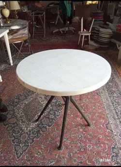 میز ناهارخوری غذاخوری پلاستیکی ۴ نفره رستوران، کافی شاپ، فست فود، روف گاردن، فضای باز، باغ و ویلا قابل شست و شو شرکتی