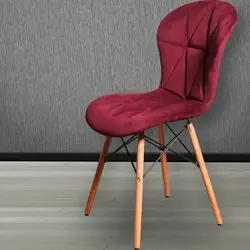 صندلی اپن پایه کوتاه چوبی پارچه لمسه زین اسبی خانه آشپزخانه رستوران کافه فضای باز