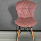 صندلی اپن پایه کوتاه چوبی پارچه لمسه زین اسبی خانه آشپزخانه رستوران کافه فضای باز