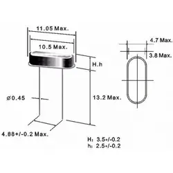 کریستال 8MHZ کوچک