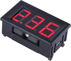 آمپرمتر پنلی قرمز DC  10A