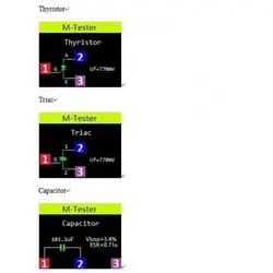 تستر قطعات الکترونیکی  (LCR ESR meter) LCR-T7