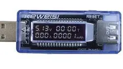 تستر ولتاژ، جریان و ظرفیت شارژ  Keweisi KWS-V20  USB