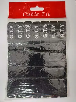 بست چسبی پارچه ای مشکی 7 عددی