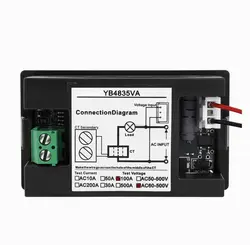 ولت متر آمپرمتر AC پنلی با نمایشگر سگمنتی