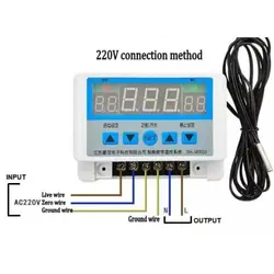 ترموستات دیجیتال و تایمر 220VAC مدل XH-W3103