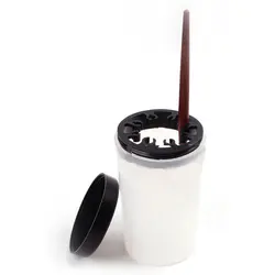 لیوان قلم شورNail Art Brush Cleaner Washing Water Container Cup Bottle