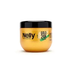ماسک ترمیم کننده قوی حاوی آرگان گلد 24K نلی | NELLYNelly Gold 24K KERATIN NUTRITIVE CAPILLARY MASK 500ML